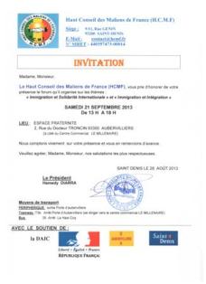 INVITATION FORUM-SEPT2013